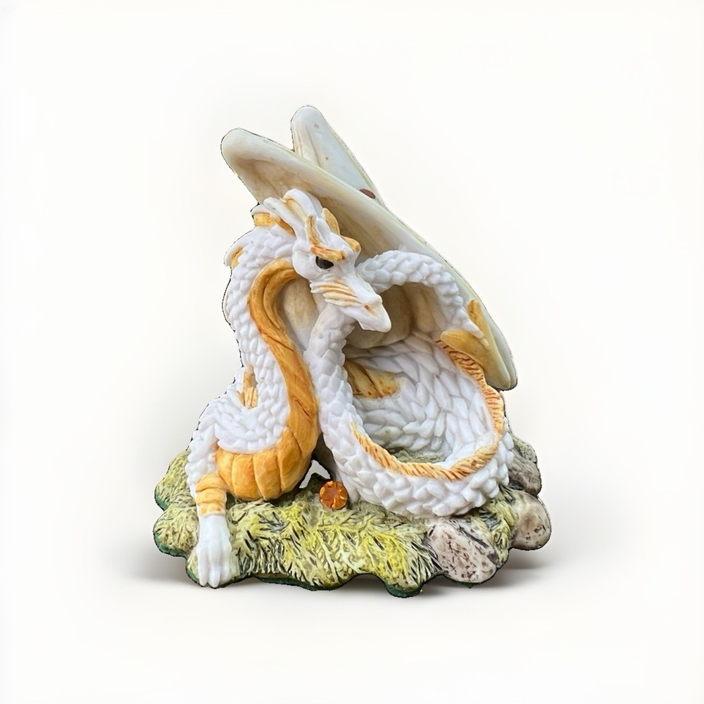 Enchantica EN2077 Sunfire Spirit of the Crystals Orange Dragon Figure